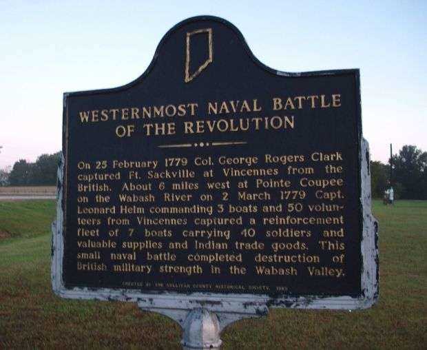 WESTERNMOST NAVAL BATTLE OF THE REVOLUTION MEMORIAL MARKER