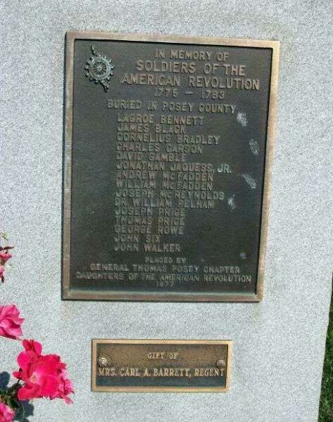 POSEY COUNTY REVOLUTIONARY WAR MEMORIAL