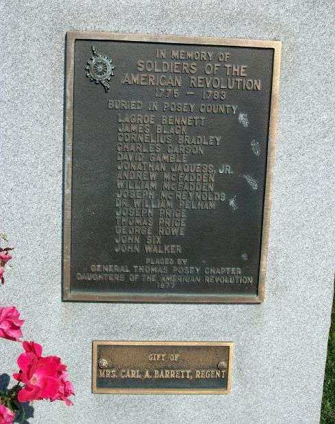 POSEY COUNTY REVOLUTIONARY WAR MEMORIAL
