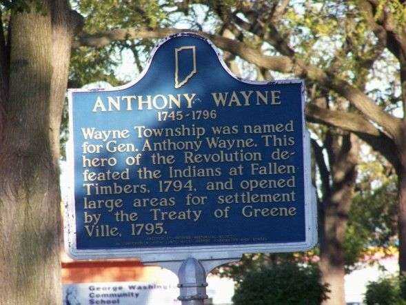 ANTHONY WAYNE WAR MEMORIAL MARKER