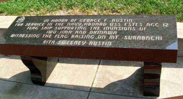 GEORGE F. AUSTIN WAR MEMORIAL BENCH