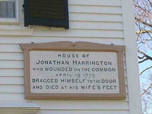 JONATHAN HARRINGTON REVOLUTIONARY WAR SOLDIER MEMORIAL PLAQUE