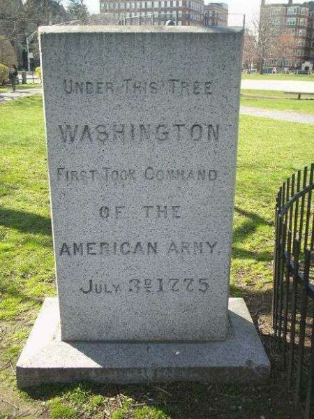 WASHINGTON FIRST TOOK COMMAND WAR MEMORIAL