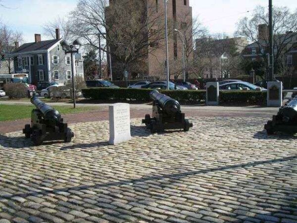THESE CANNON WERE ABANDONED WAR MEMORIAL CANNONS