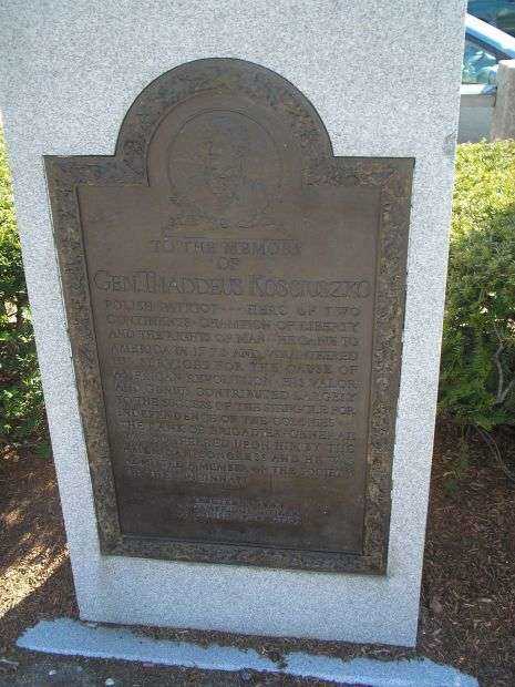GEN. THADDEUS KOSCIUSZKO WAR MEMORIAL