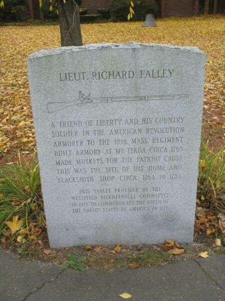 LIEUT. RICHARD FALLEY REVOLUTIONARY WAR SOLDIER MEMORIAL