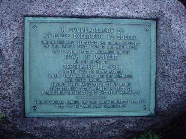 IN COMMEMORATION OF ARNOLD’S EXPEDITION TO QUEBEC