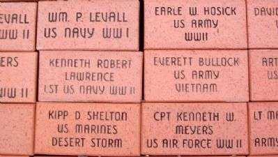 JEFFERSON COUNTY WAR MEMORIAL BRICKS