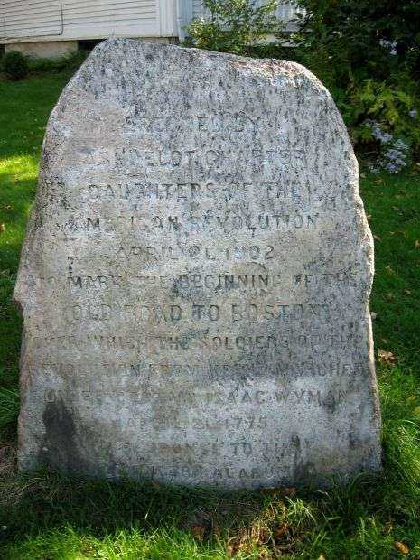 OLD ROAD TO BOSTON REVOLUTIONARY WAR MEMORIAL