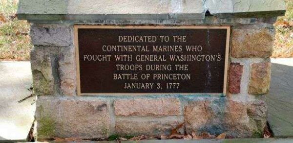 MARINES IN THE REVOLUTION WAR MEMORIAL PLAQUE