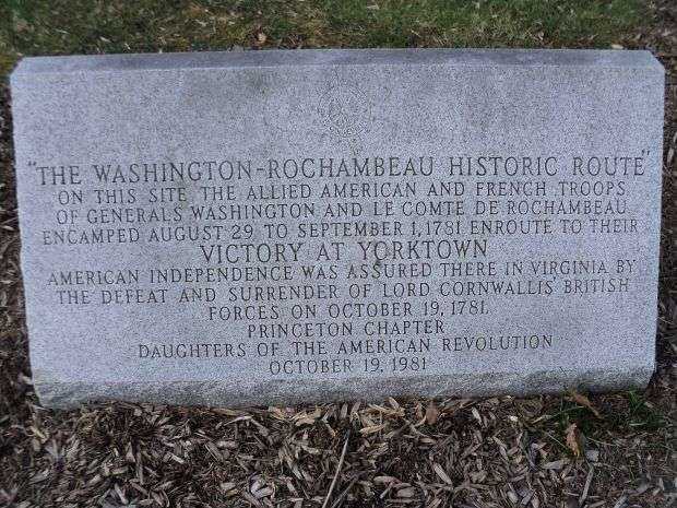 “THE WASHINGTON-ROCHAMBEAU HISTORIC ROUTE” WAR MEMORIAL