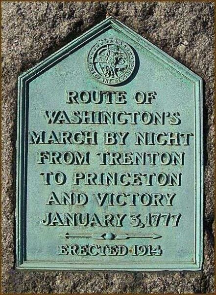 ROUTE OF WASHINGTON’S MARCH WAR MEMORIAL PLAQUE