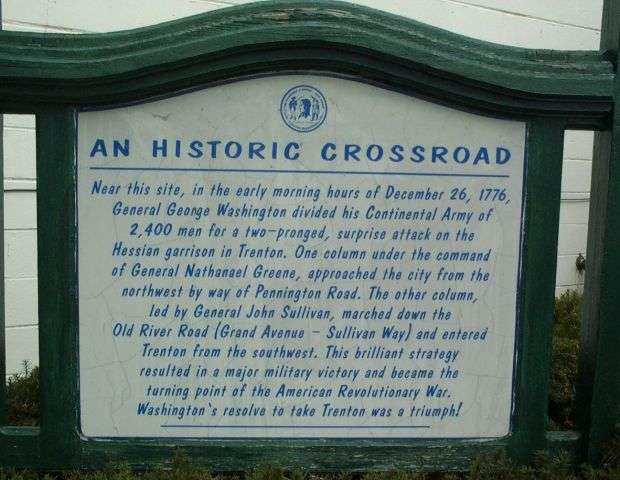 AN HISTORIC CROSSROAD REVOLUTIONARY WAR MEMORIAL MARKER