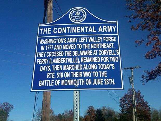 THE CONTINENTAL ARMY WAR MEMORIAL MARKER