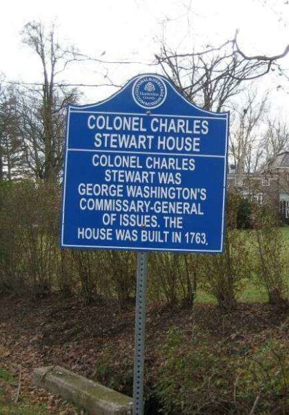 COLONEL CHARLES STEWART HOUSE MEMORIAL MARKER