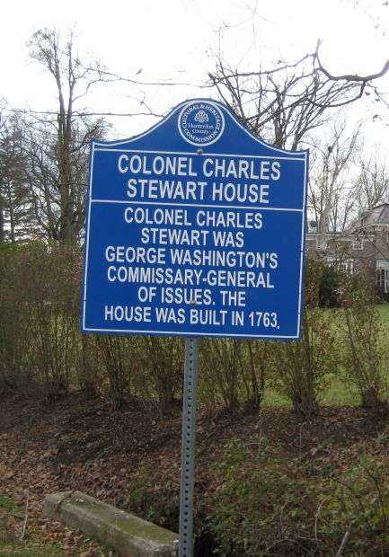 COLONEL CHARLES STEWART HOUSE MEMORIAL MARKER
