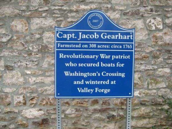 CAPT. JACOB GEARHART REVOLUTIONARY WAR PATRIOT MEMORIAL MARKER