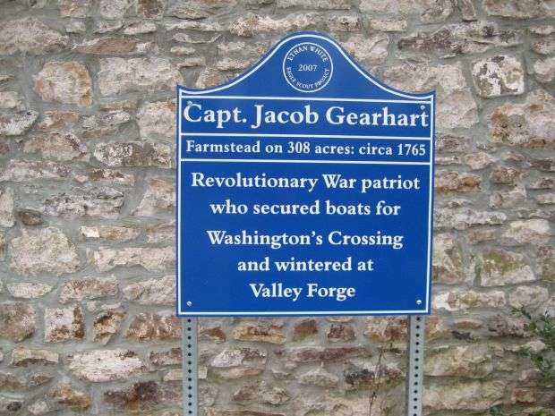 CAPT. JACOB GEARHART REVOLUTIONARY WAR PATRIOT MEMORIAL MARKER