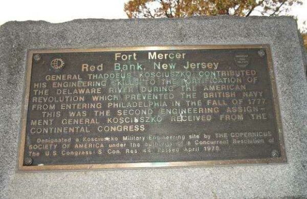 FORT MERCER WAR MEMORIAL PLAQUE