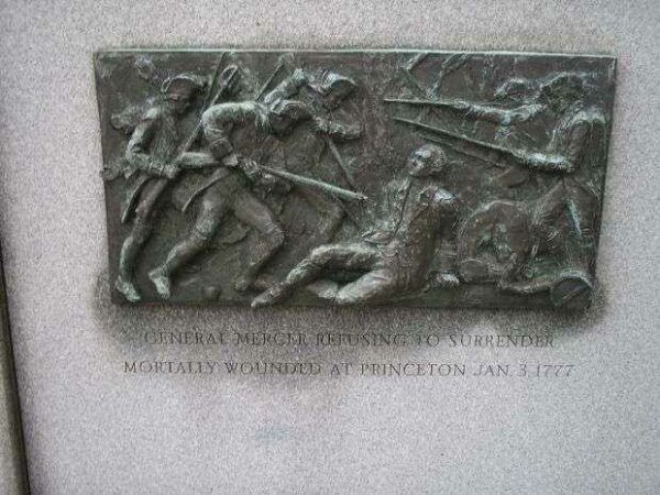 BRIGADIER GENERAL HUGH MERCER WAR MEMORIAL BAS-RELIEF D