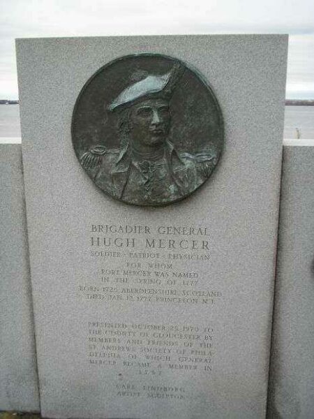 BRIGADIER GENERAL HUGH MERCER WAR MEMORIAL BAS-RELIEF A