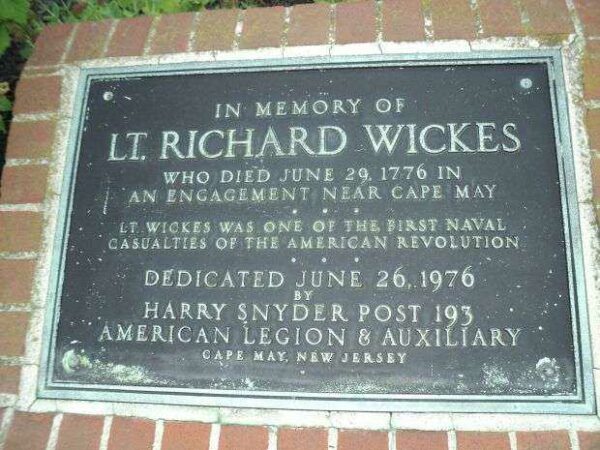 LT. RICHARD WICKS REVOLUTIONARY WAR MEMORIAL