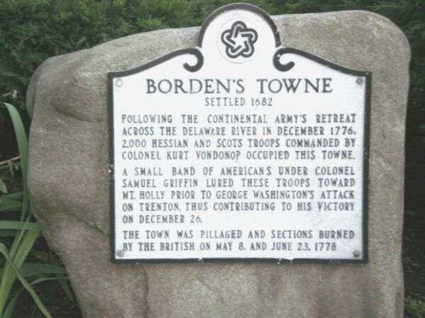 BORDEN’S TOWN REVOLUTIONARY WAR MEMORIAL