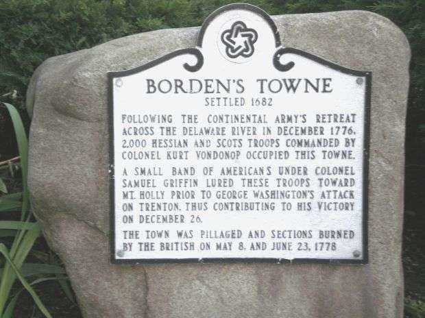 BORDEN’S TOWN REVOLUTIONARY WAR MEMORIAL