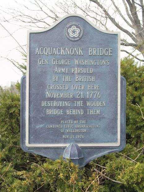 ACQUACKNONK BRIDGE WAR MEMORIAL MARKER