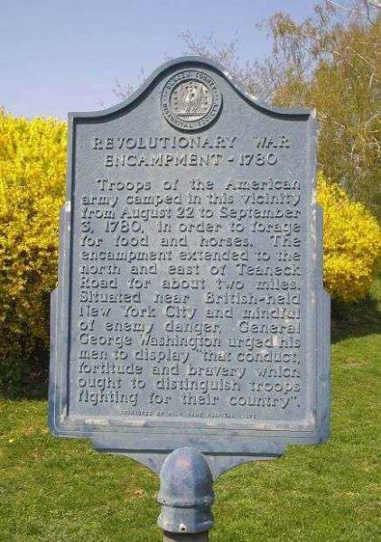 REVOLUTIONARY WAR ENCAMPMENT MEMORIAL MARKER
