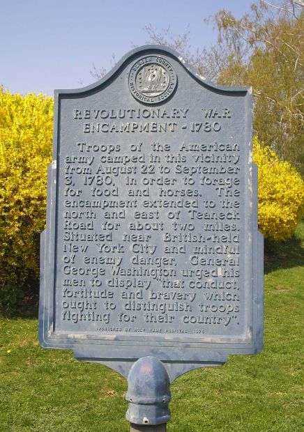 REVOLUTIONARY WAR ENCAMPMENT MEMORIAL MARKER