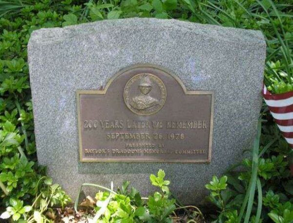 1778 BAYLOR MASSACRE WAR MEMORIAL