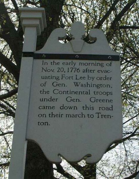 MARCH TO TRENTON REVOLUTIONARY WAR MEMORIAL MARKER