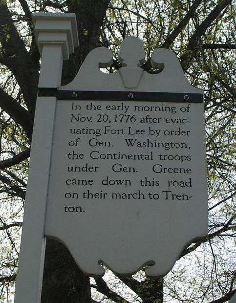 MARCH TO TRENTON REVOLUTIONARY WAR MEMORIAL MARKER