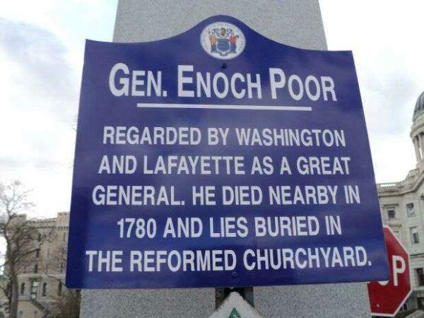 GEN. ENOCH POOR WAR MEMORIAL MARKER