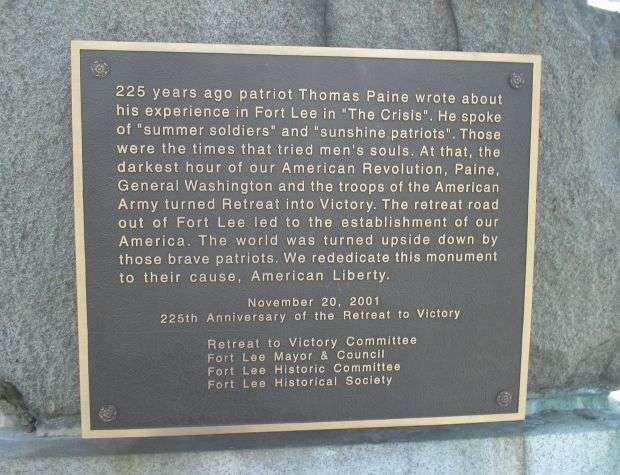 SOLDIERS OF THE AMERICAN REVOLUTION WAR MEMORIAL REDEDICATION PLAQUE