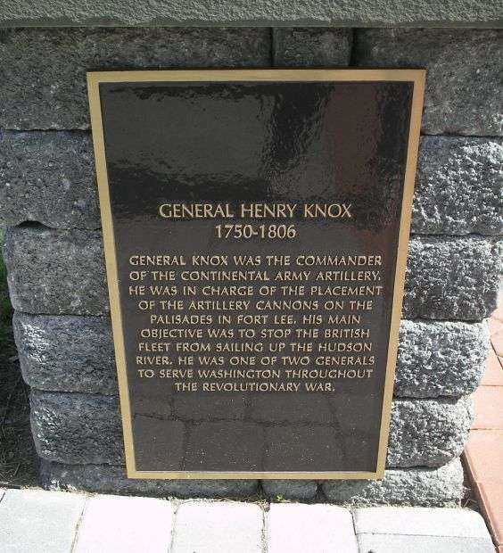 GENERAL HENRY KNOX WAR MEMORIAL PLAQUE