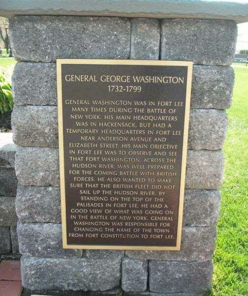 GENERAL GEORGE WASHINGTON WAR MEMORIAL PLAQUE