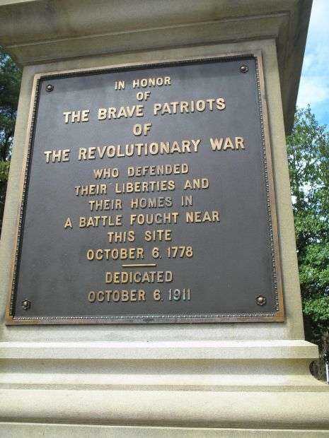 BATTLE OF CHESTNUT NECK WAR MEMORIAL PLAQUE