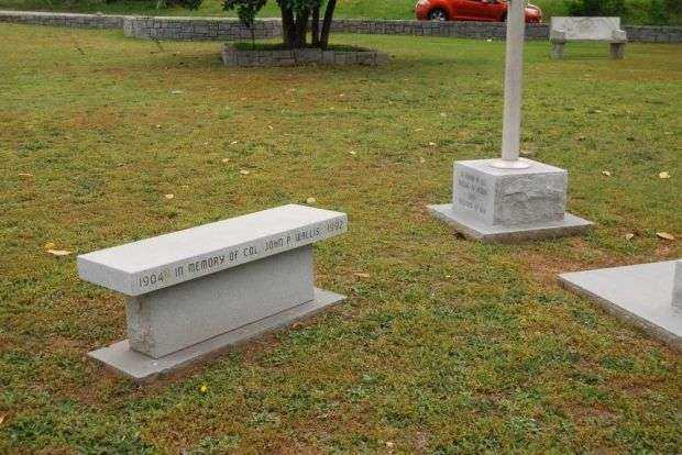 COL. JOHN P. WALLIS MEMORIAL BENCH