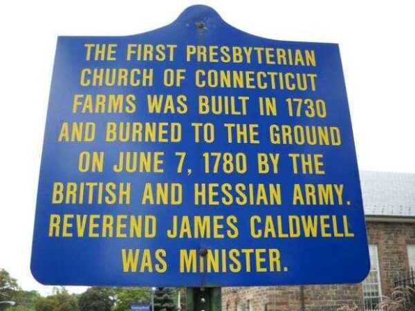 THE FIRST PRESBYTERIAN CHURCH REVOLUTIONARY WAR MEMORIAL MARKER