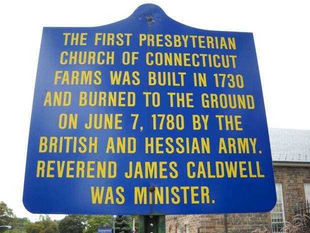 THE FIRST PRESBYTERIAN CHURCH REVOLUTIONARY WAR MEMORIAL MARKER