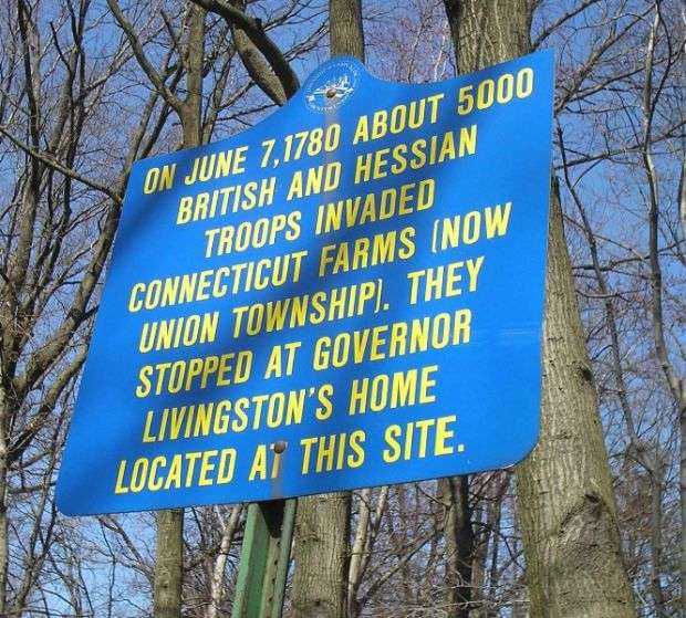 CONNECTICUT FARMS REVOLUTIONARY WAR MEMORIAL MARKER