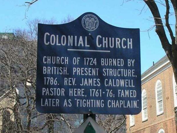 COLONIAL CHURCH REVOLUTIONARY WAR MEMORIAL MARKER