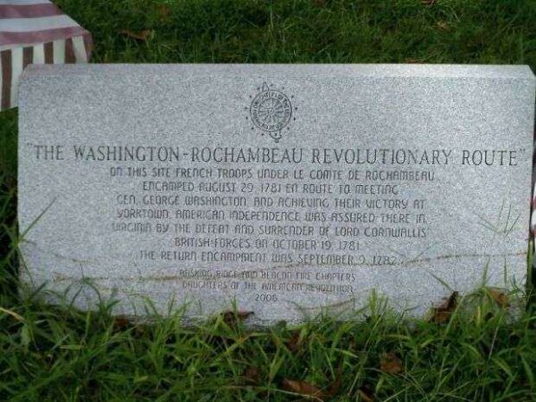 THE WASHINGTON-ROCHAMBEAU REVOLUTIONARY ROUTE MEMORIAL