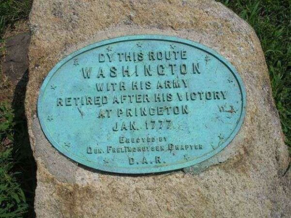 BY THIS ROUTE REVOLUTIONARY WAR MEMORIAL PLAQUE