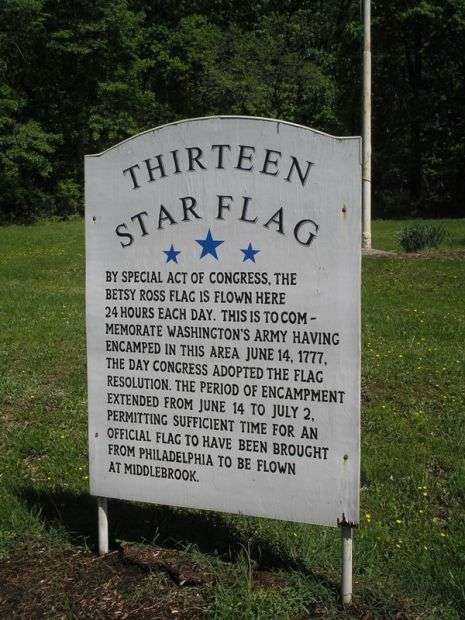 THIRTEEN  STAR FLAG REVOLUTIONARY WAR MEMORIAL MARKER