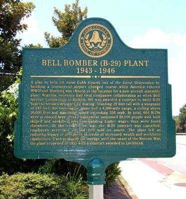 BELL BOMBER (B-29) PLANT MEMORIAL MARKER