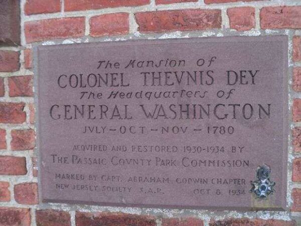 COLONEL THEUNIS DEY REVOLUTIONARY WAR MEMORIAL PLAQUE