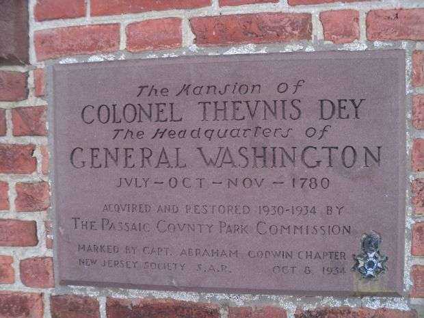 COLONEL THEUNIS DEY REVOLUTIONARY WAR MEMORIAL PLAQUE